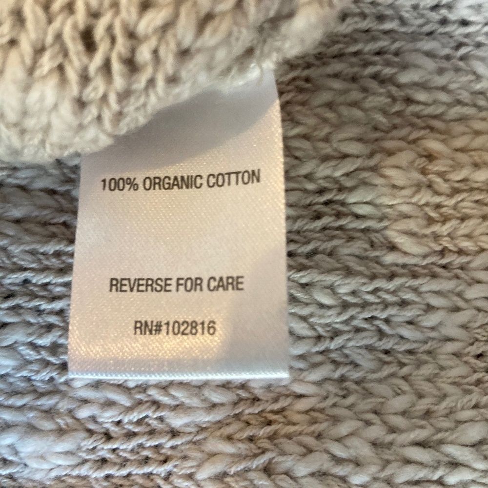 Garnet Hill Warfarer Women's XL Organic Cotton Sweater Relaxed Fit Coastal Grand - Picture 7 of 10